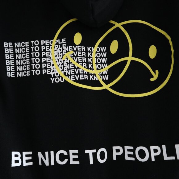 Young & Reckless hoodie, youth size L (14) - teen happy sad smiley positive - Picture 3 of 4